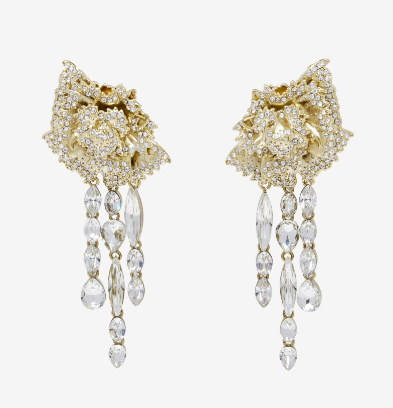 PAWZENM Carnation Blossom Earrings