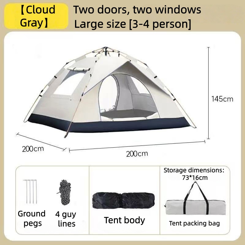 Fully automatic outdoor tent