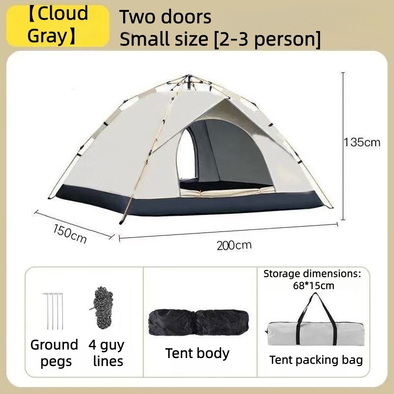 Fully automatic outdoor tent