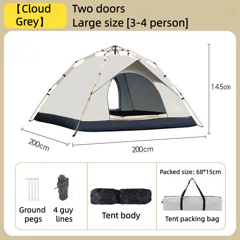 Fully automatic outdoor tent