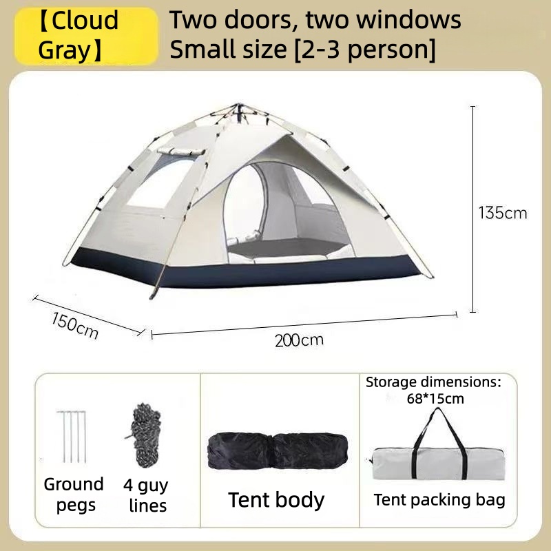 Fully automatic outdoor tent