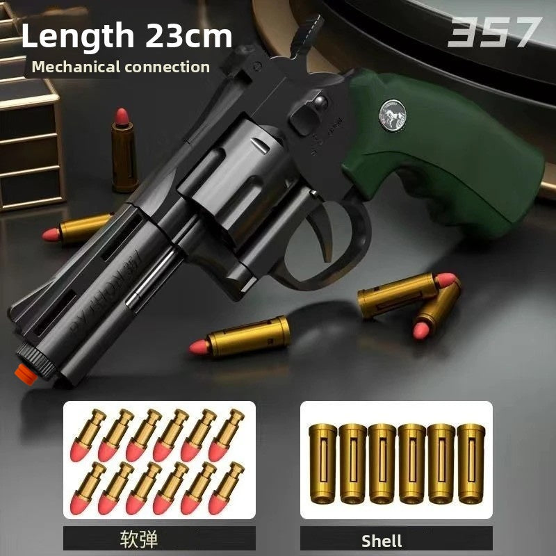 Revolver 357 ZP-5 Automatic Burst Ejection Soft Bullet Gun - Children's Toy Gun