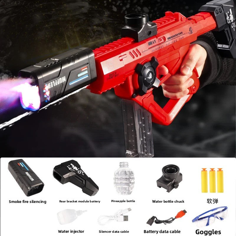 3-in-1 Electric Continuous Fire Water Gun Soft Bullet Gun-Gel Blaster