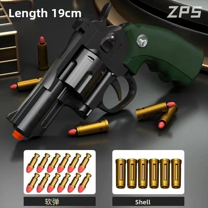 Revolver 357 ZP-5 Automatic Burst Ejection Soft Bullet Gun - Children's Toy Gun
