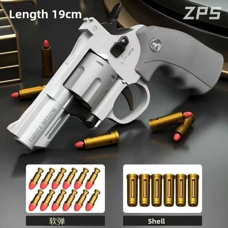 Revolver 357 ZP-5 Automatic Burst Ejection Soft Bullet Gun - Children's Toy Gun