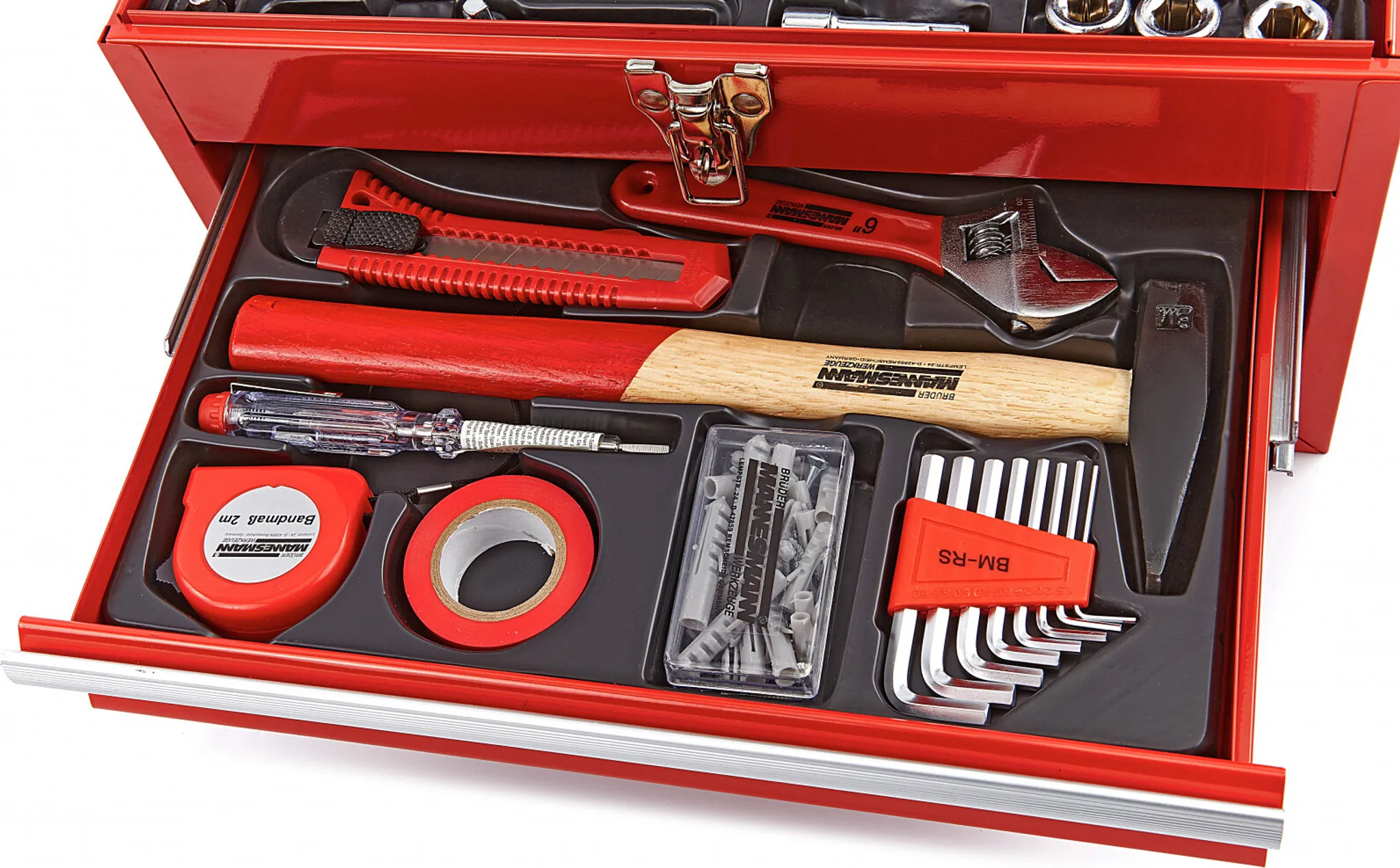 BRÜDER MANNESMANN Werkzeug-Satz 155-tlg in Werkzeugbox