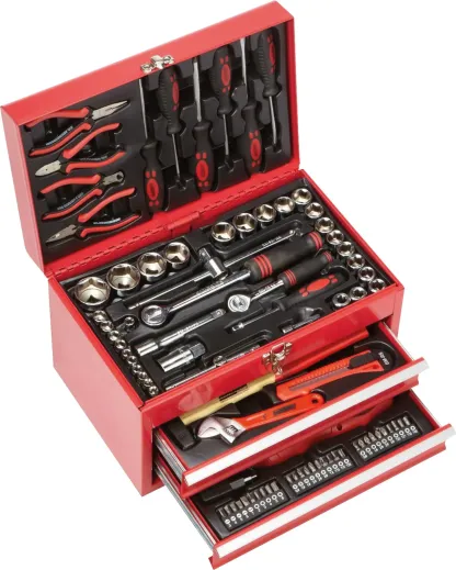 BRÜDER MANNESMANN Werkzeug-Satz 155-tlg in Werkzeugbox