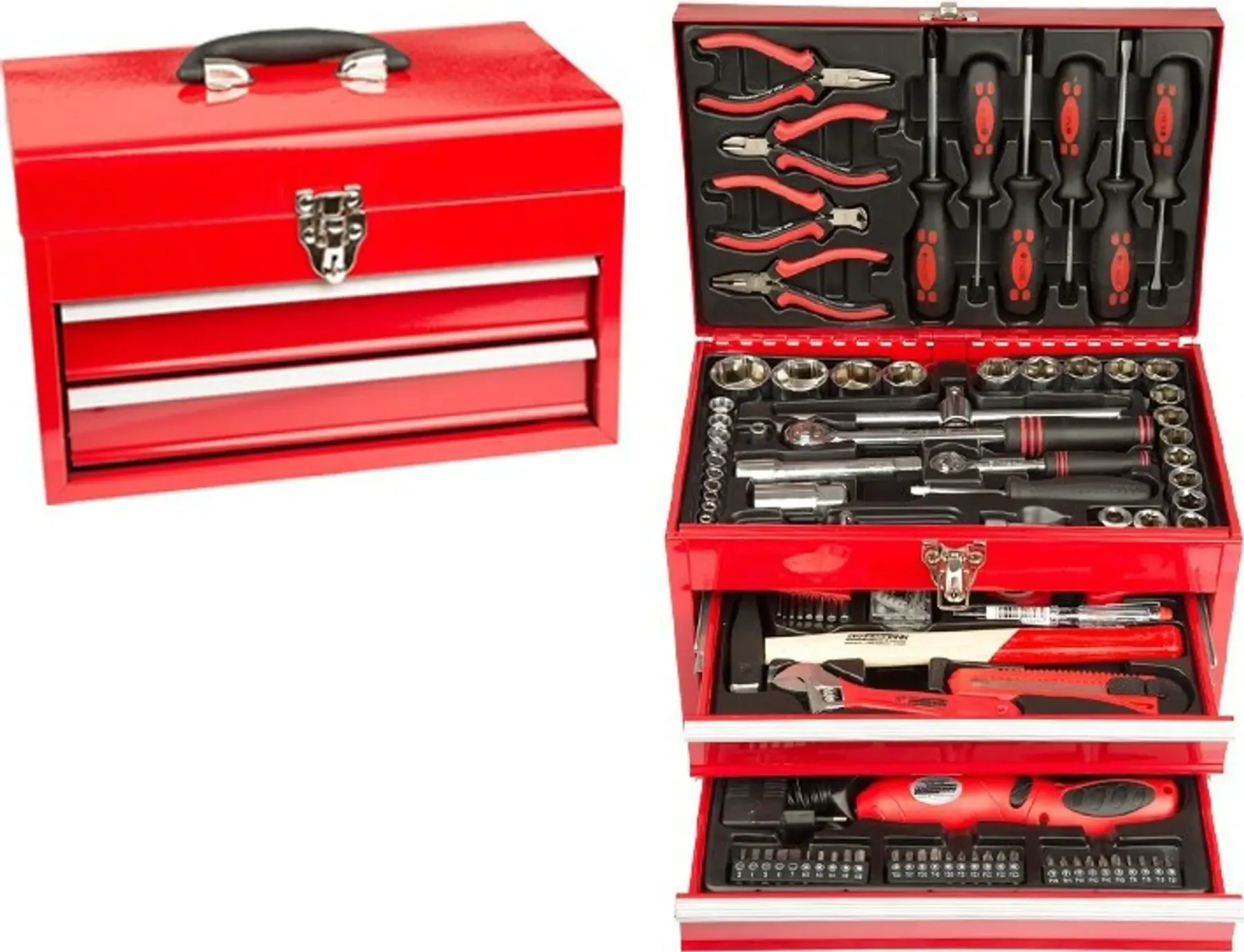 BRÜDER MANNESMANN Werkzeug-Satz 155-tlg in Werkzeugbox