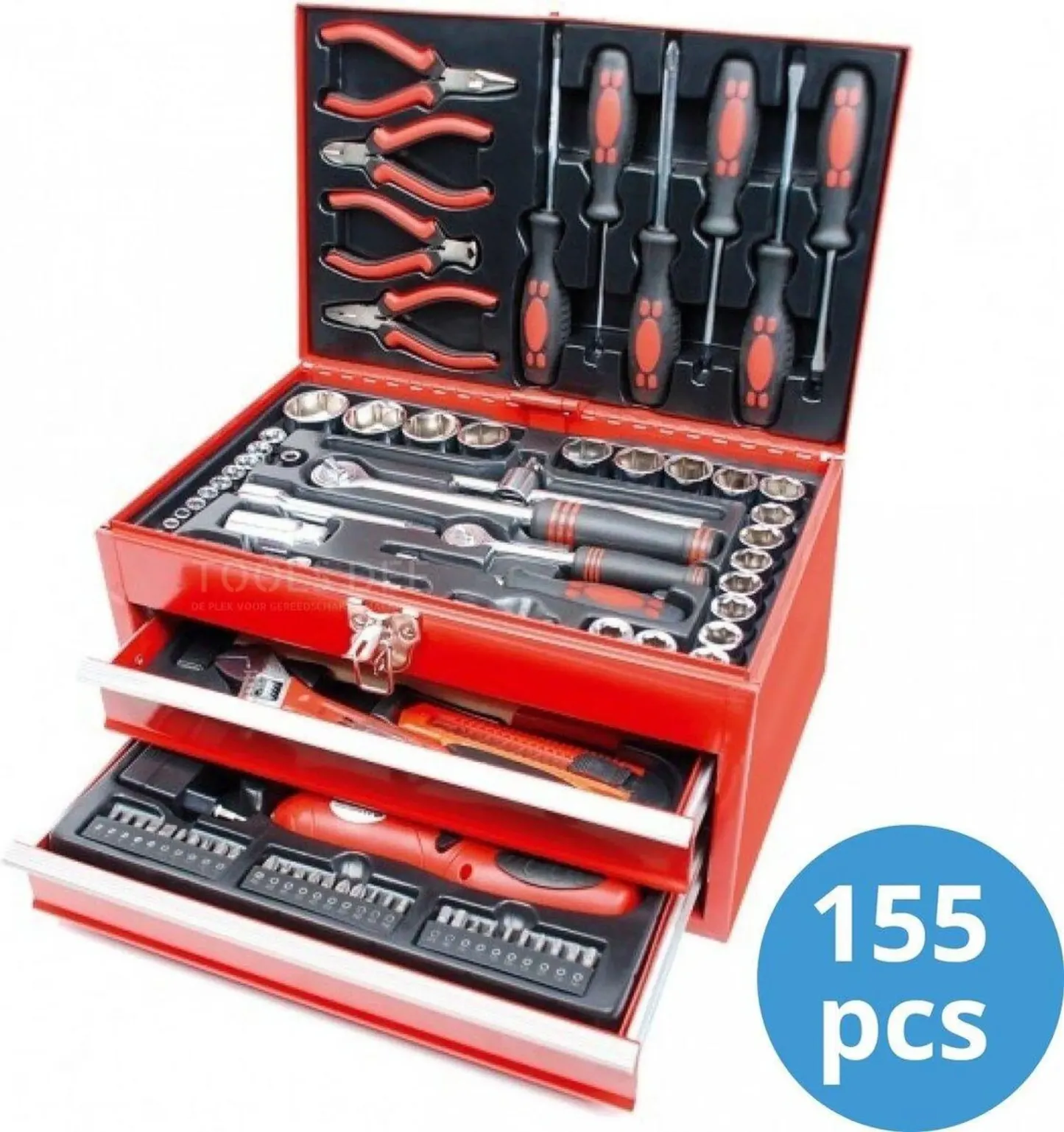 BRÜDER MANNESMANN Werkzeug-Satz 155-tlg in Werkzeugbox