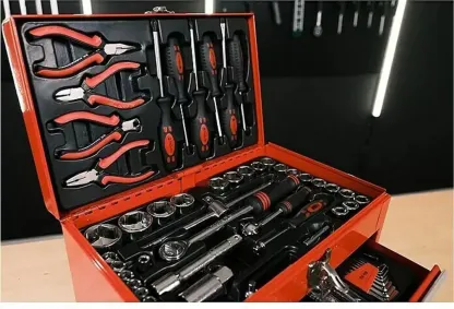 BRÜDER MANNESMANN Werkzeug-Satz 155-tlg in Werkzeugbox