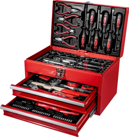 BRÜDER MANNESMANN Werkzeug-Satz 155-tlg in Werkzeugbox