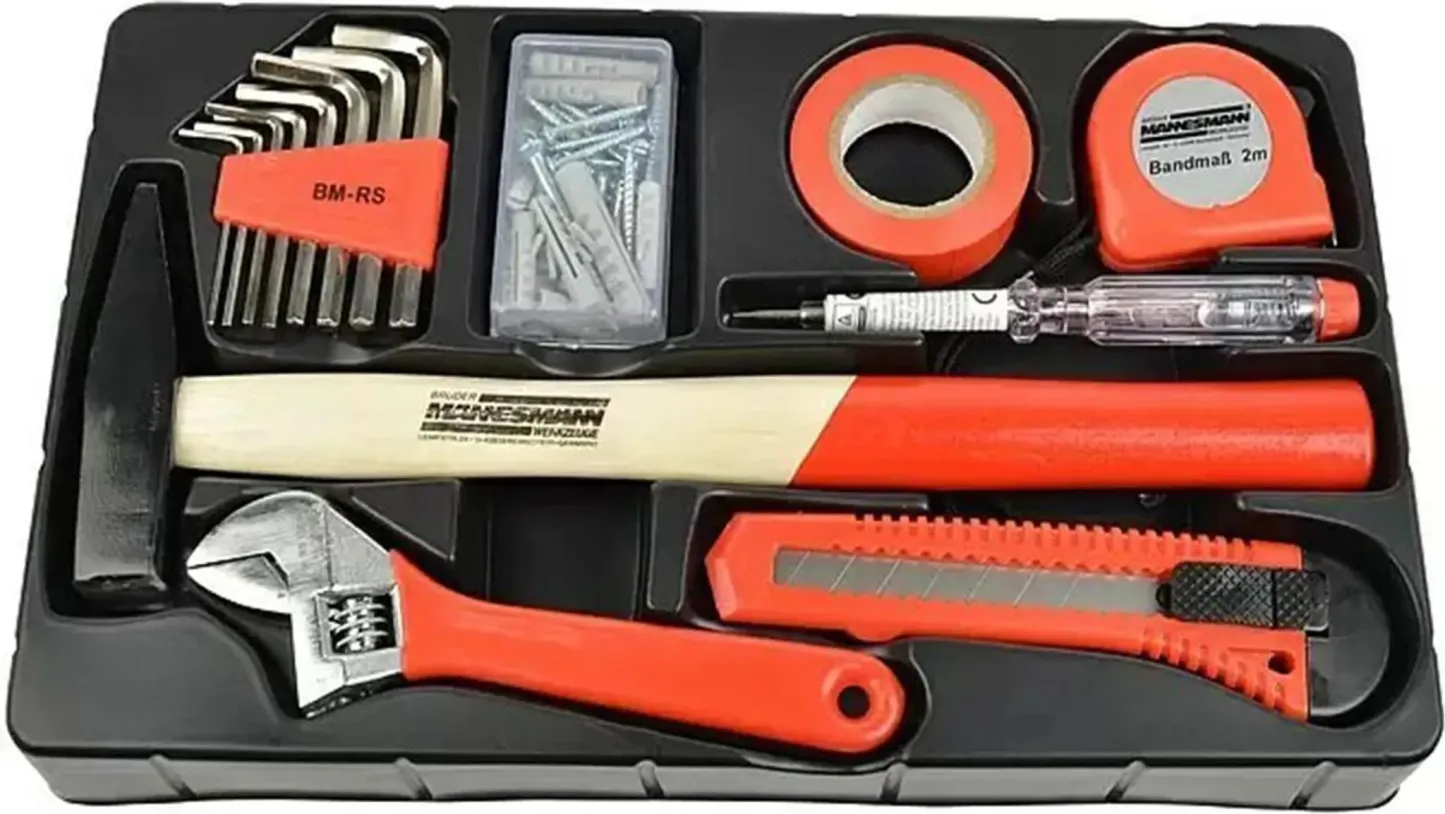 BRÜDER MANNESMANN Werkzeug-Satz 155-tlg in Werkzeugbox