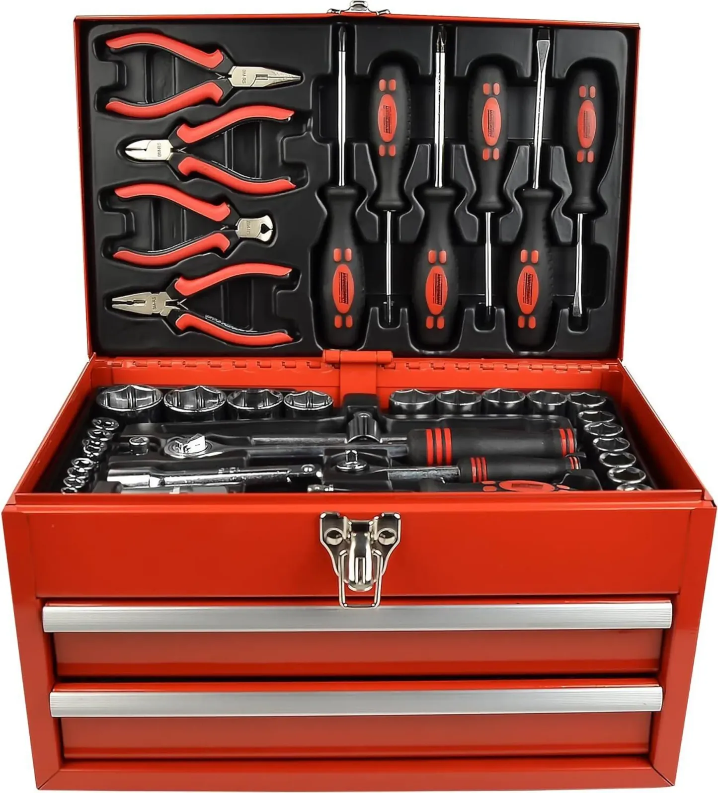 BRÜDER MANNESMANN Werkzeug-Satz 155-tlg in Werkzeugbox