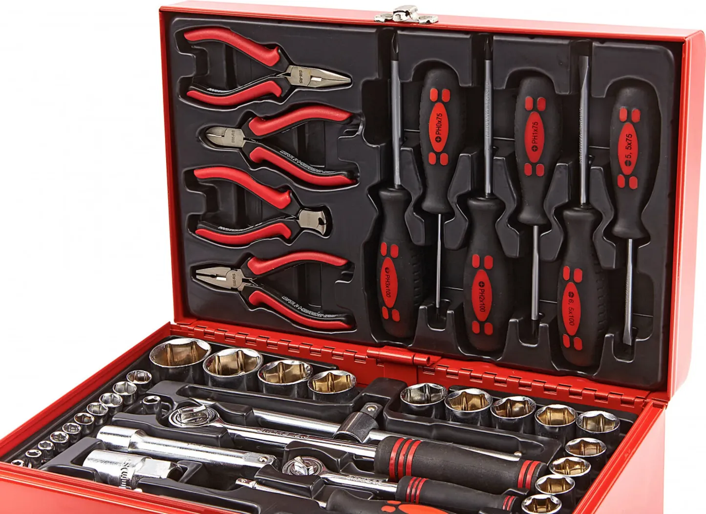 BRÜDER MANNESMANN Werkzeug-Satz 155-tlg in Werkzeugbox