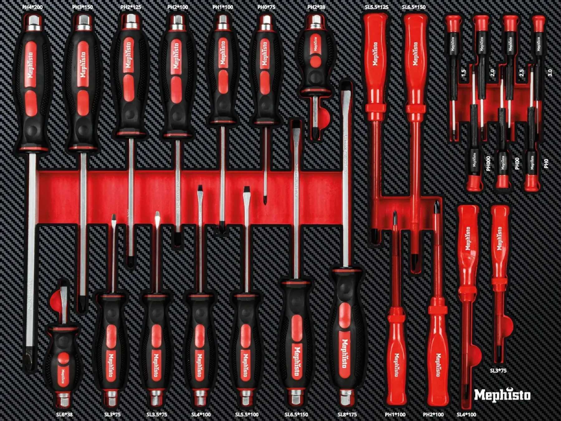 Mephisto Werkzeugwagen 7 Schubladen inkl. Rollgabelschlüssel