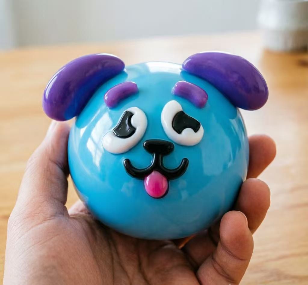 Cute Dog Face Squishy Stress Relief Toy, Soft Squishy Sensory Toy