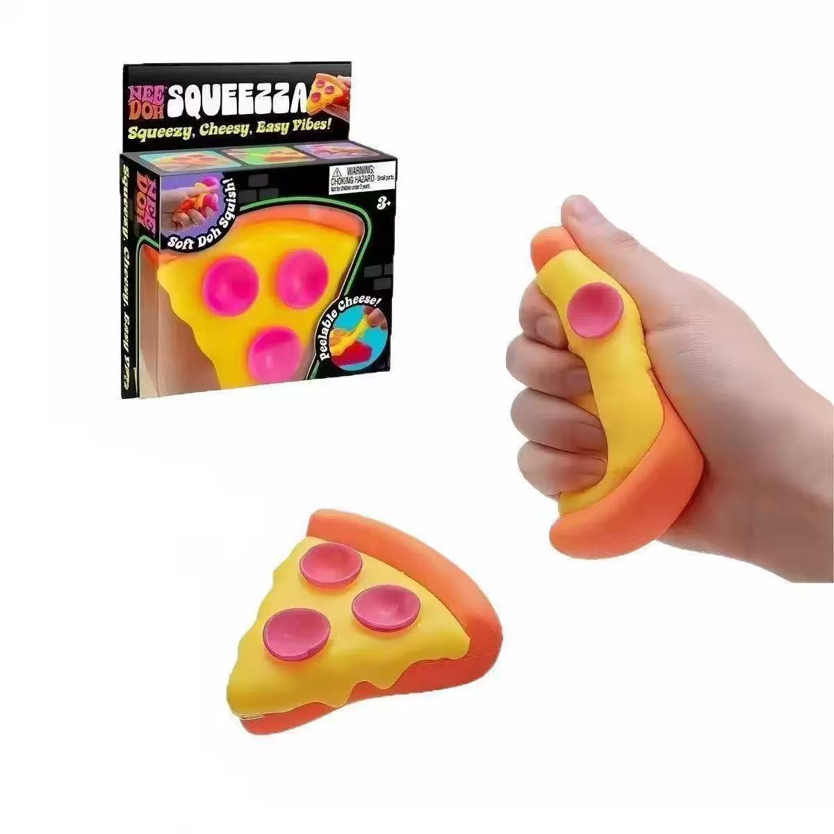 Pizza Squishy Stress Relief Toy, Squishy Fidget Toy