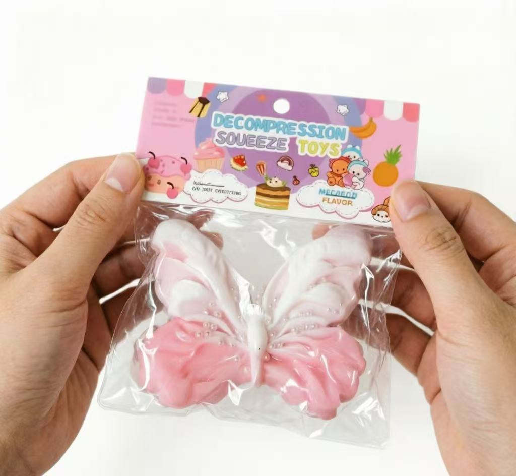 Butterfly Squishy Stress Relief Toy, Squishy Fidget Toy