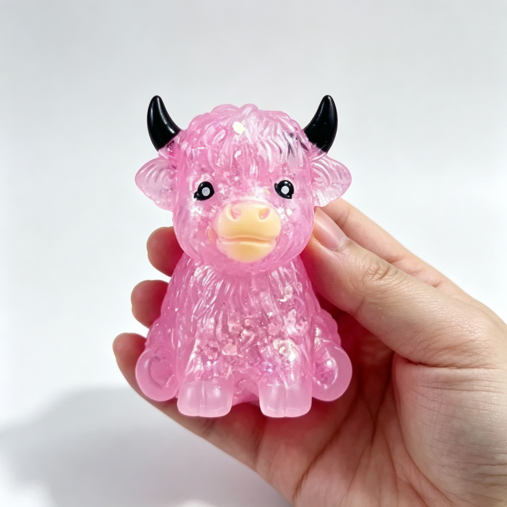 Flour Yak Squishy Toy - Maltose Texture Slow Rising Fidget, Sensory Stress Relief Gift for Kids