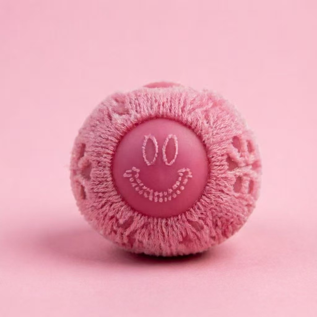 Smiley Round Ball Squishy Stress Relief Toy, Textured Squishy Toy