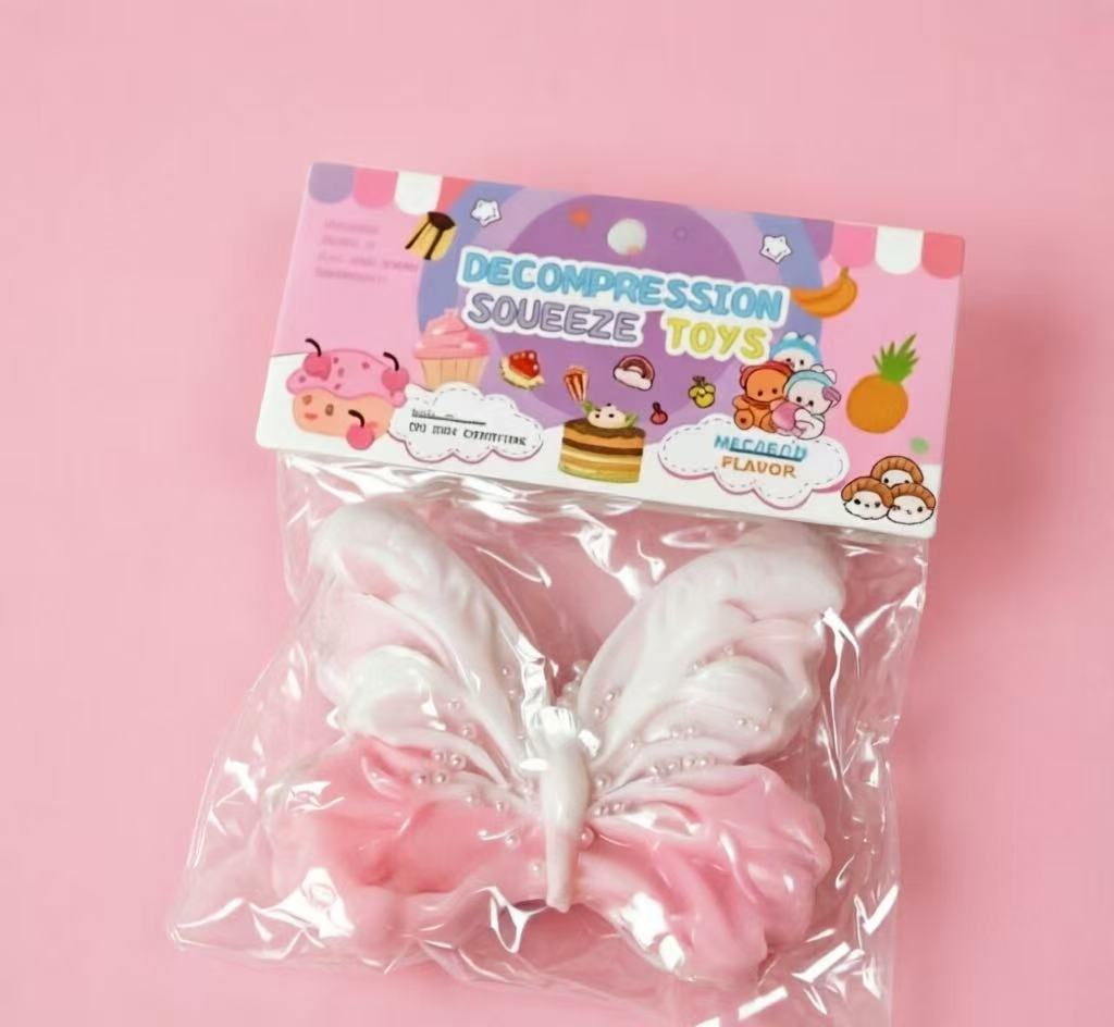 Butterfly Squishy Stress Relief Toy, Squishy Fidget Toy