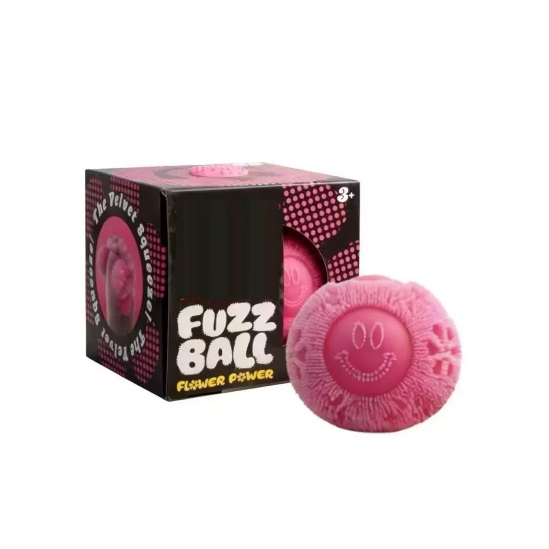 Smiley Round Ball Squishy Stress Relief Toy, Textured Squishy Toy