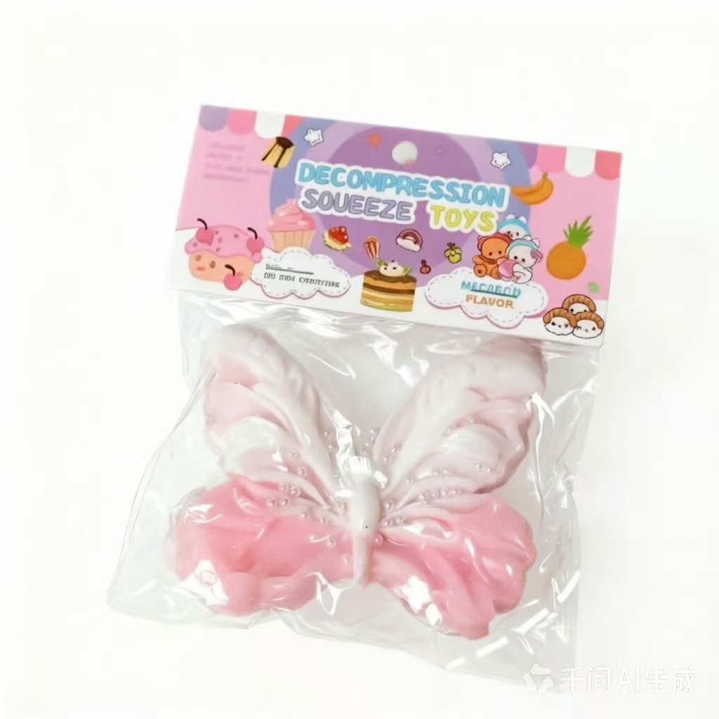 Butterfly Squishy Stress Relief Toy, Squishy Fidget Toy