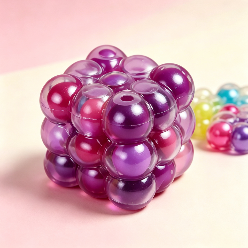Sensory Fidget Cube: Squeaky Squishy Stress Reliever & Squeeze Toy Gift