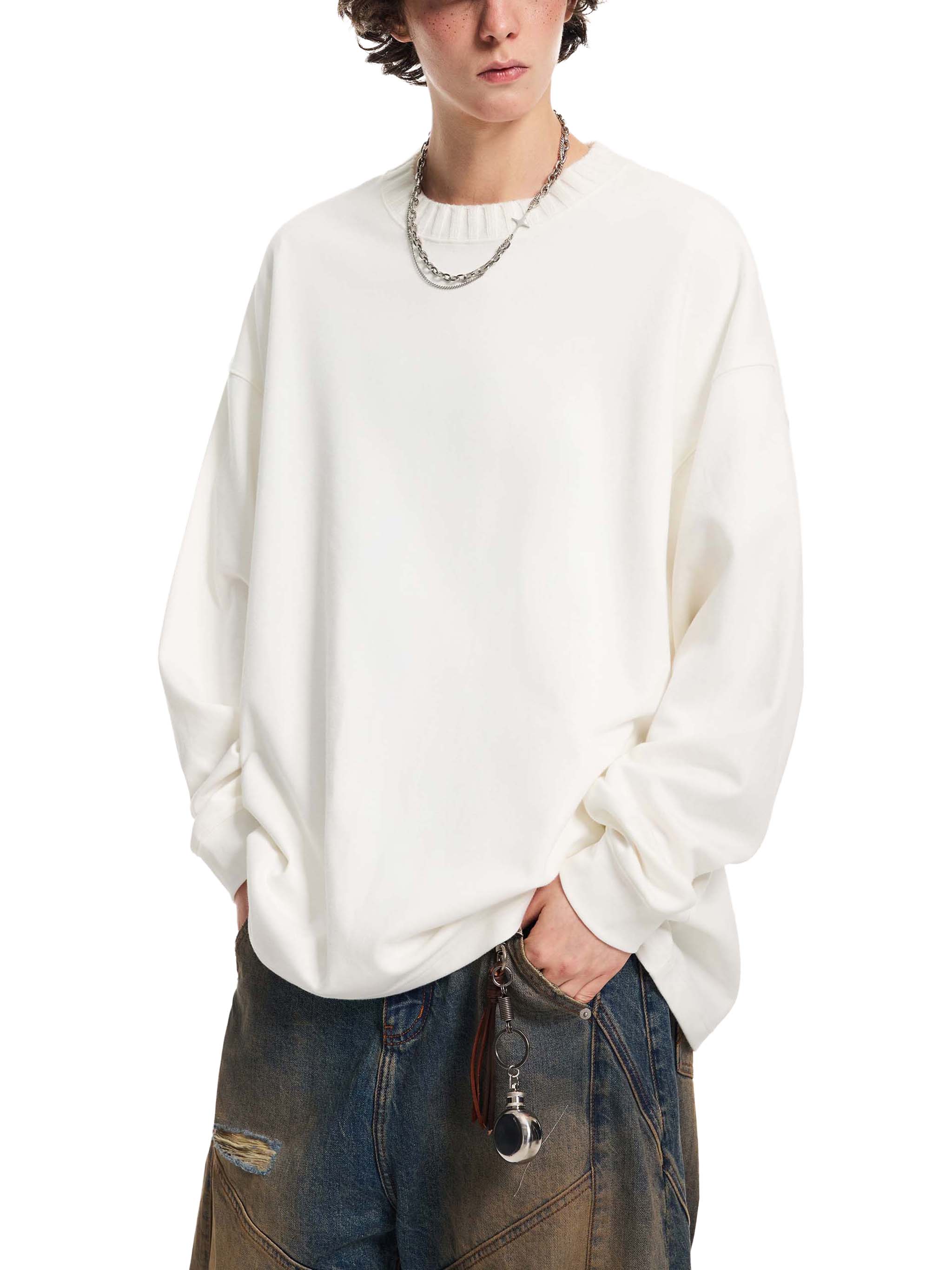 Knitted Round Sweatshirt