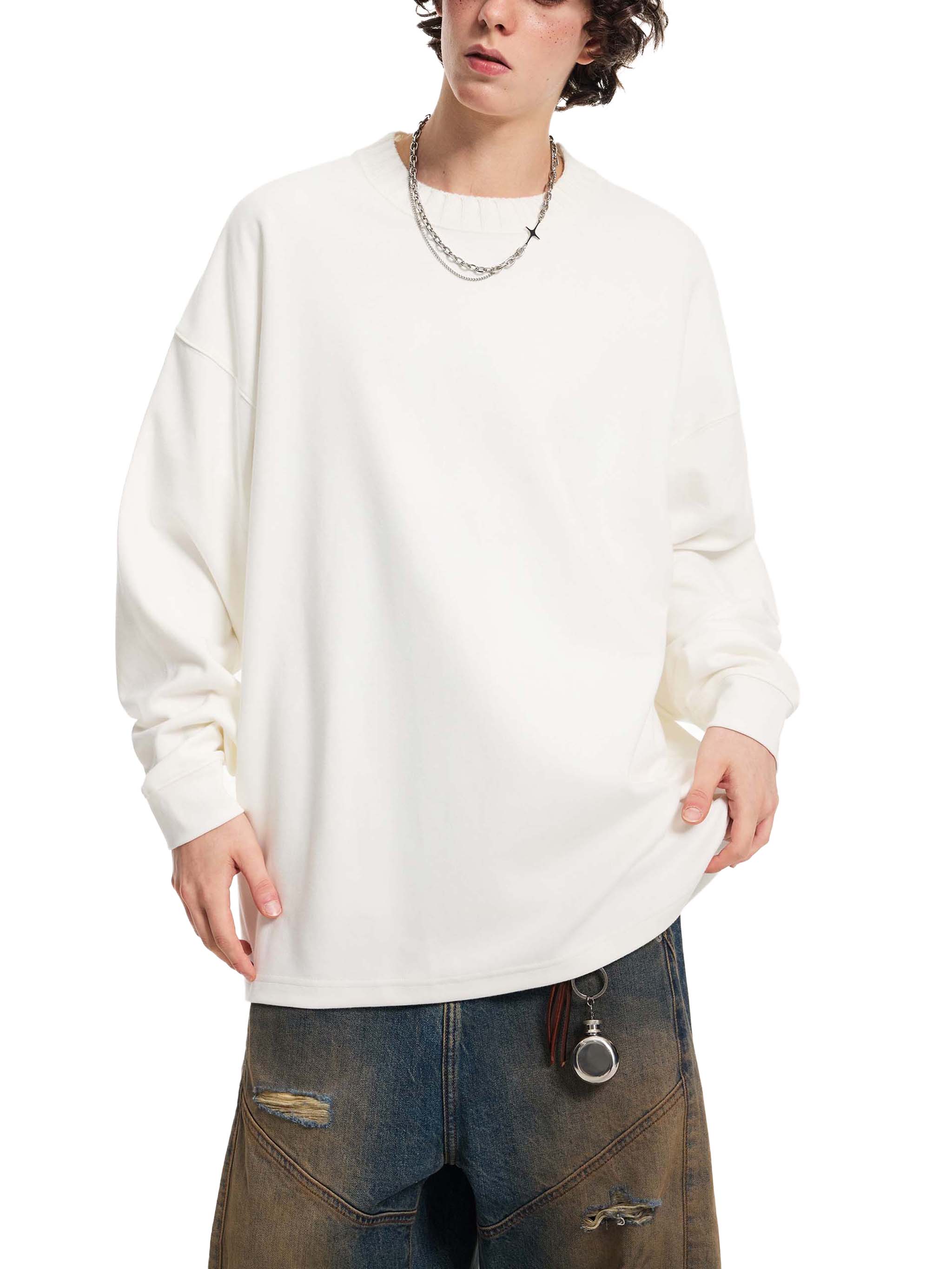 Knitted Round Sweatshirt