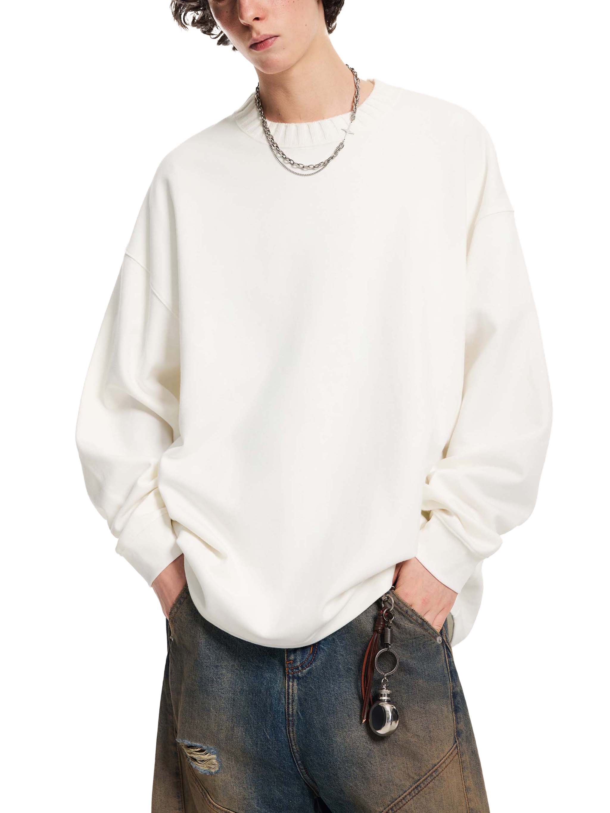 Knitted Round Sweatshirt