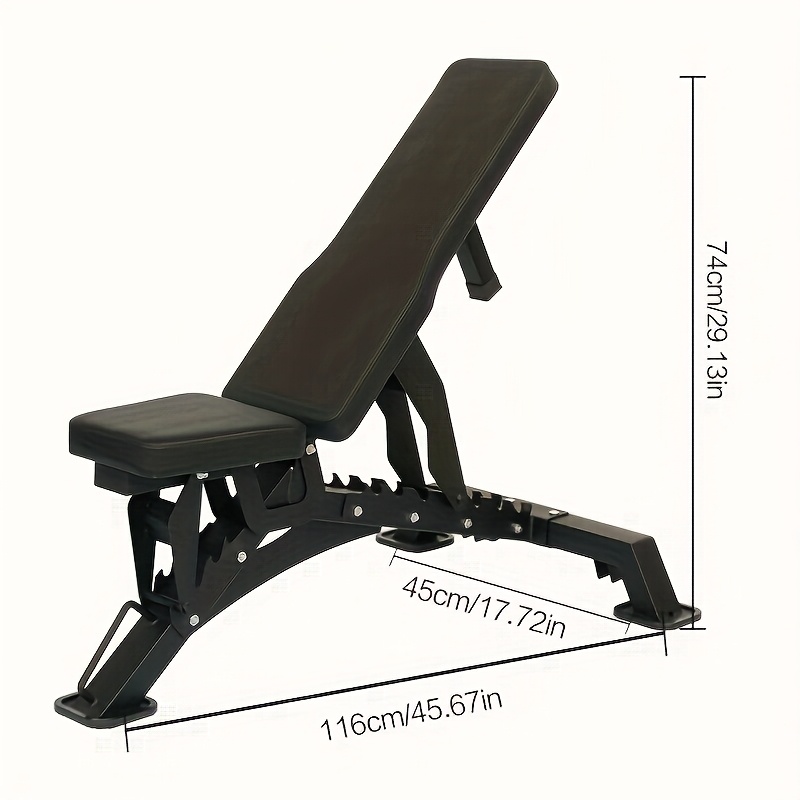 Adjustable Weight Bench - Multi-Position Flat/Incline/Decline Workout Bench for Home Gym
