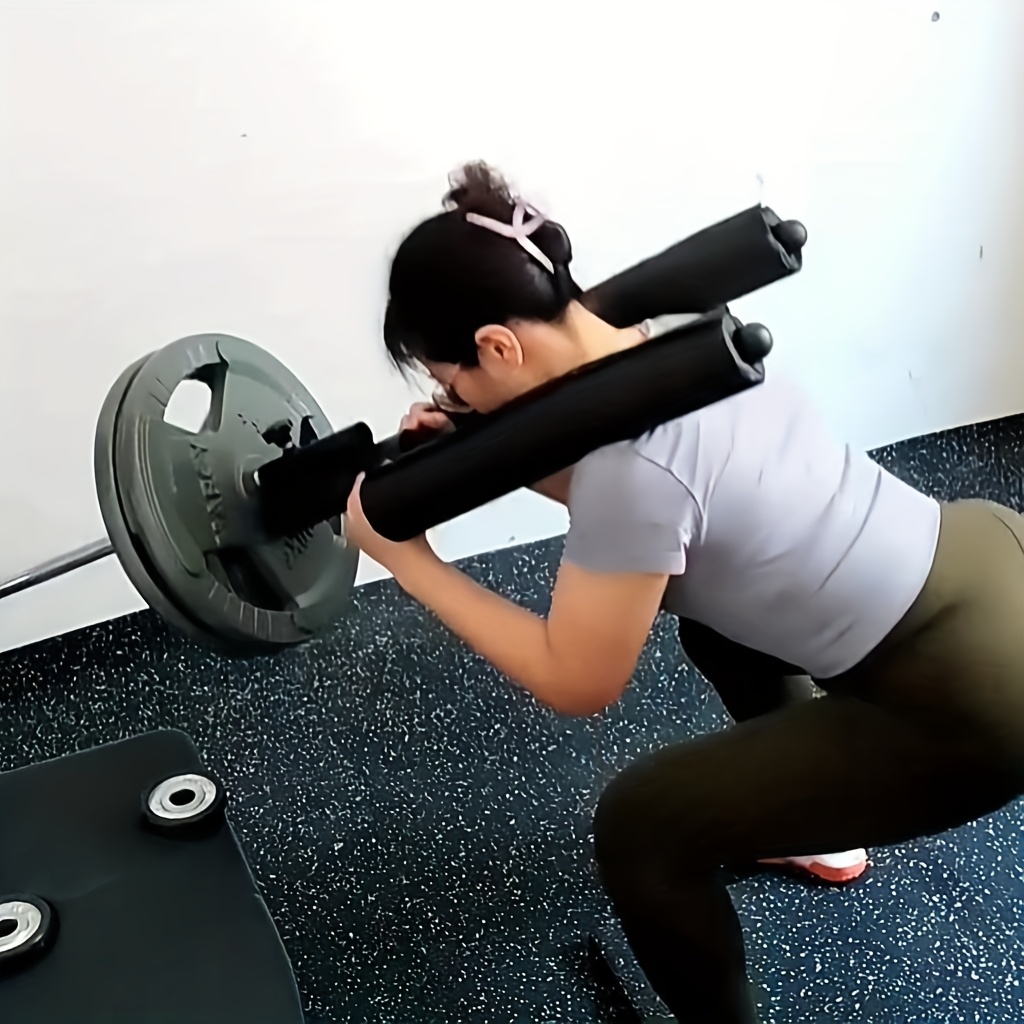 Adjustable Landmine Squat & Hip Thrust Attachment - Padded Barbell Support for Home Gym
