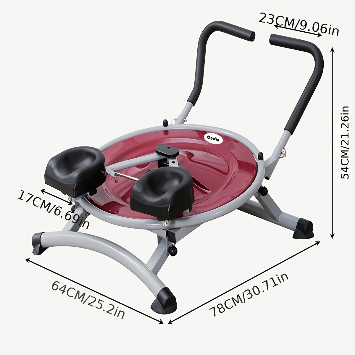 360° Rotatable Fitness Turntable Abdominal Trainer - Full-Body Core & Glute Workout Machine