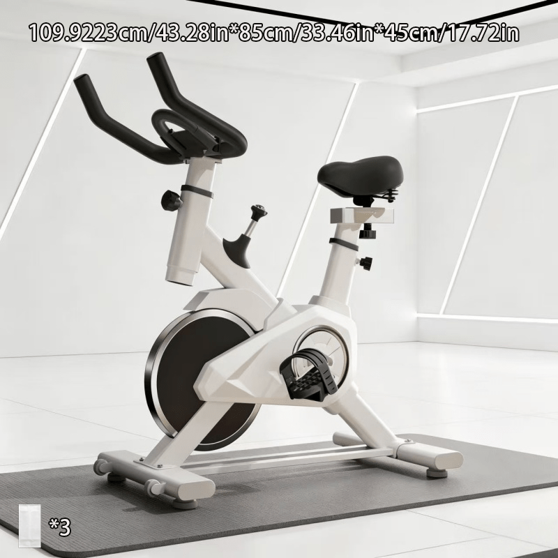 Indoor Stationary Exercise Bike - Silent Belt-Driven Spinning Bike for Home Cardio
