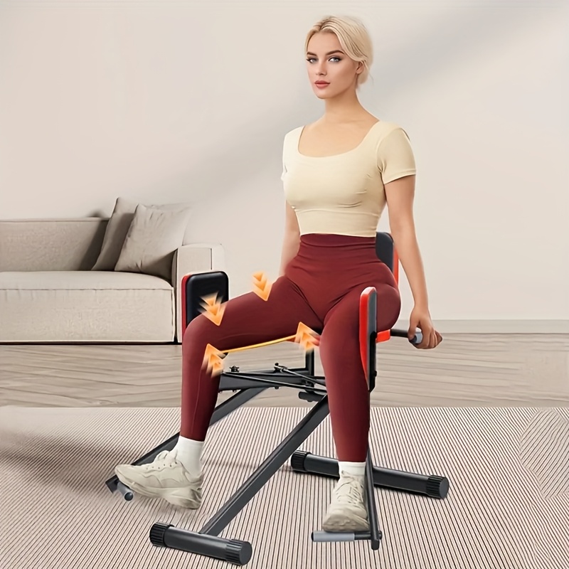 Multi-Functional Hip & Leg Trainer - 3-Level Resistance Inner Thigh Toner & Upper Body Workout Station