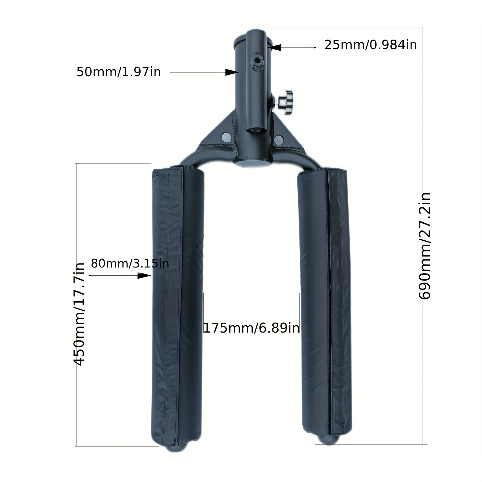 Adjustable Landmine Squat & Hip Thrust Attachment - Padded Barbell Support for Home Gym