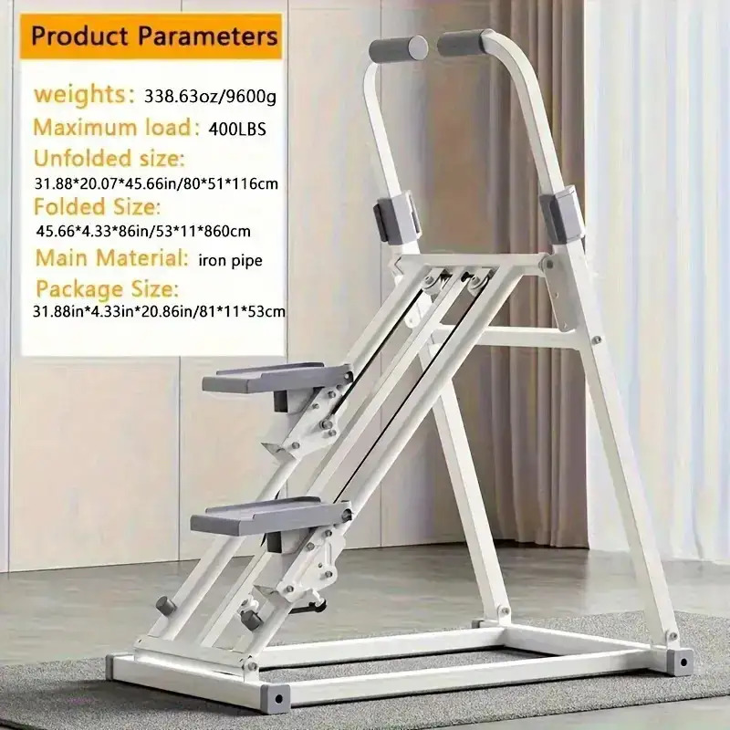 Foldable Vertical Climber Machine - Full-Body Home Cardio & Strength Trainer