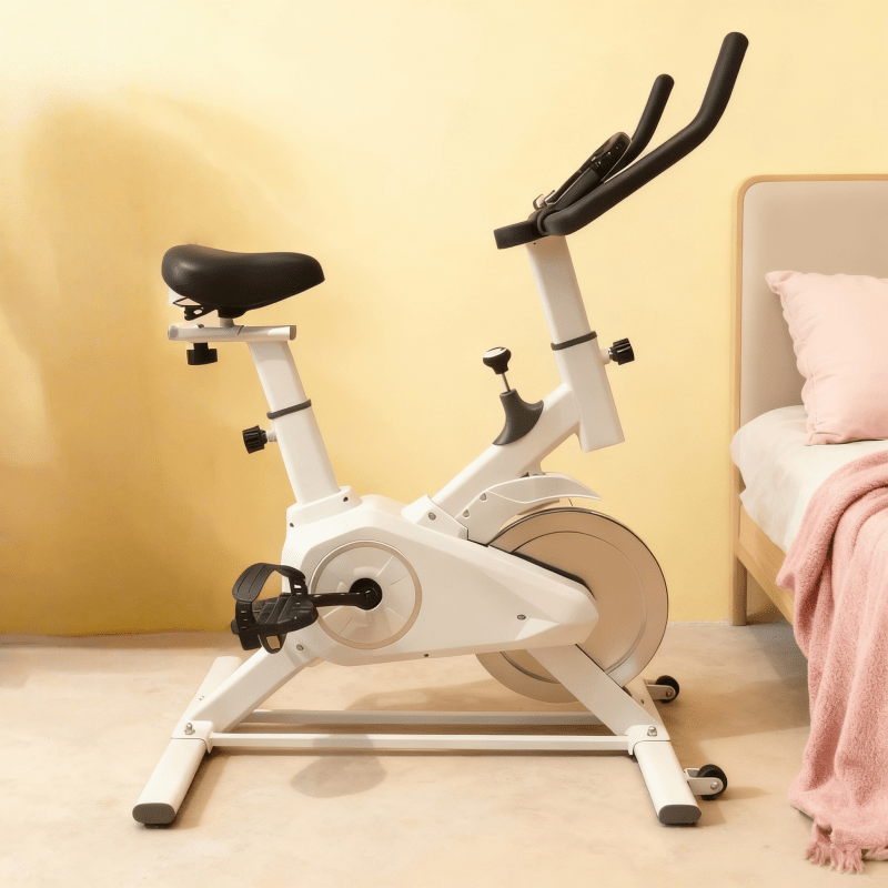 Indoor Stationary Exercise Bike - Silent Belt-Driven Spinning Bike for Home Cardio