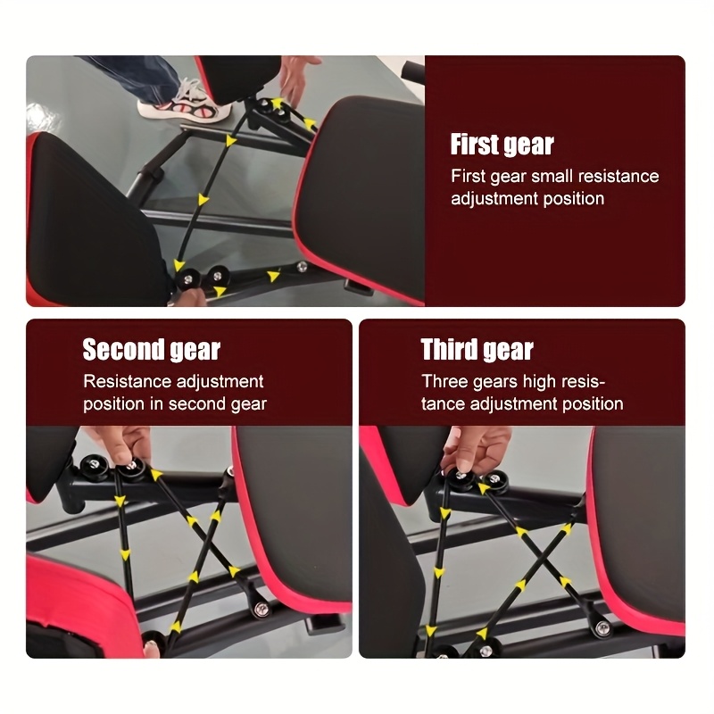 Multi-Functional Hip & Leg Trainer - 3-Level Resistance Inner Thigh Toner & Upper Body Workout Station