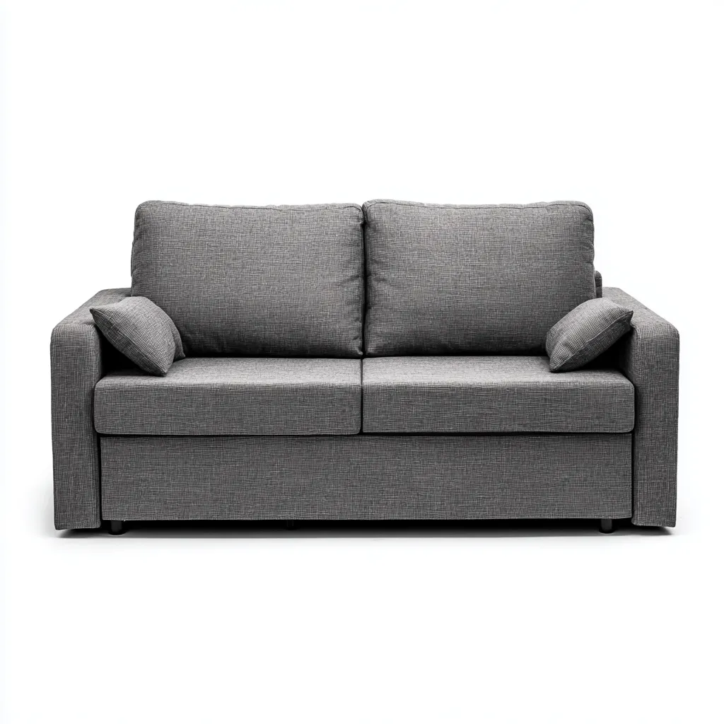 Canapé 2 places en tissu 180x90x85 cm - gris - style moderne-Vivoravihaus