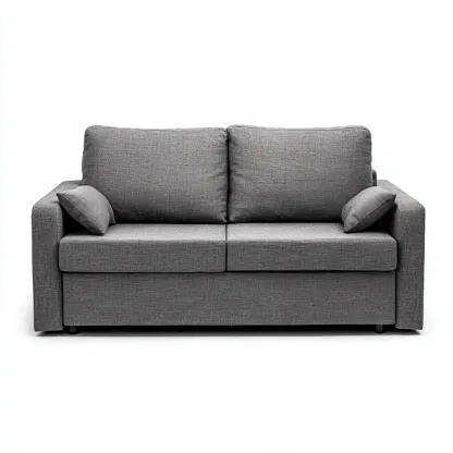 Canapé 2 places en tissu 180x90x85 cm - gris - style moderne-Vivoravihaus