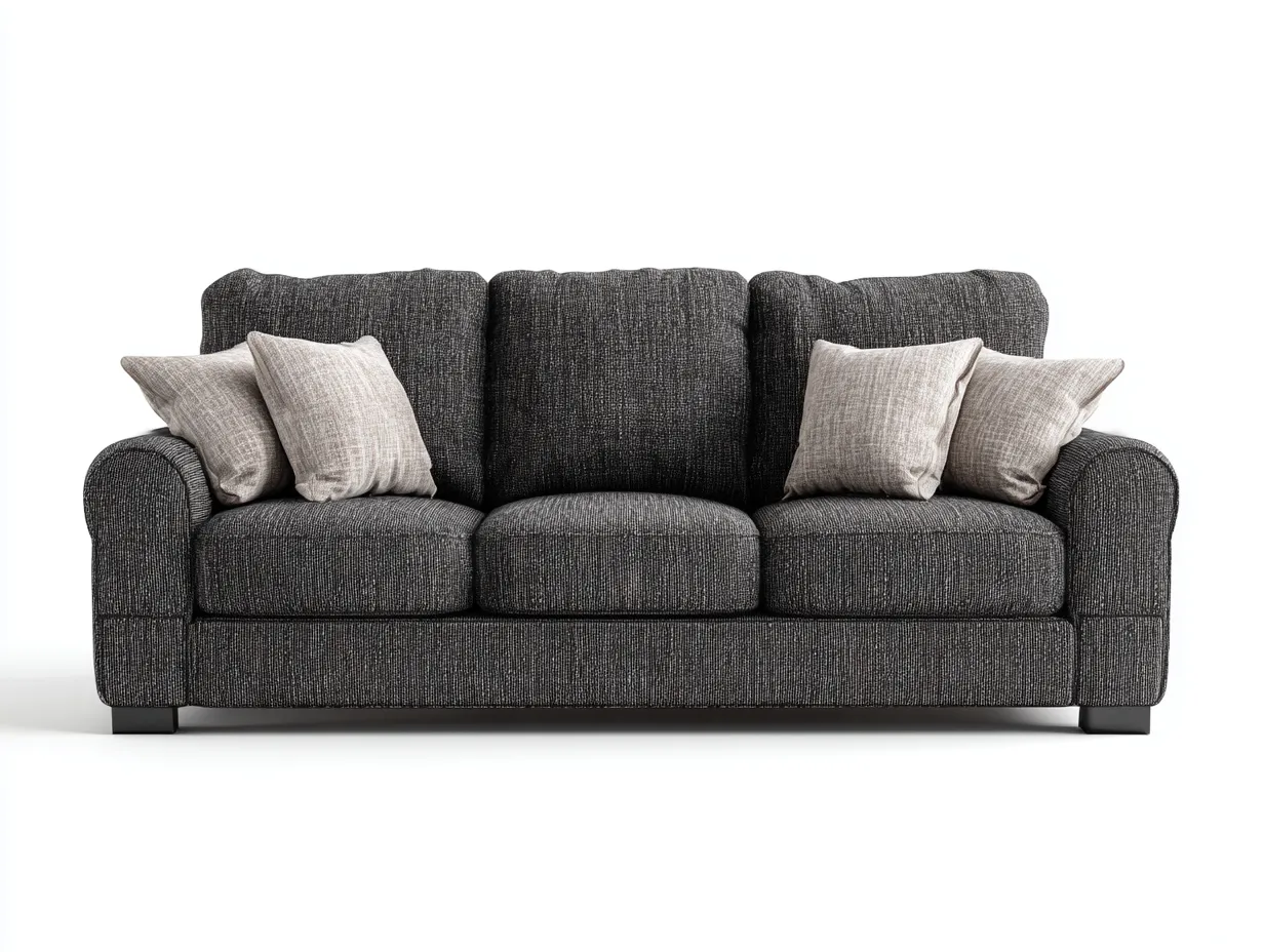 Gerades Sofa-Stoff-Holz-232x96x89 cm-Dunkelgrau-Zeitgenössischer Stil-Haloaroom