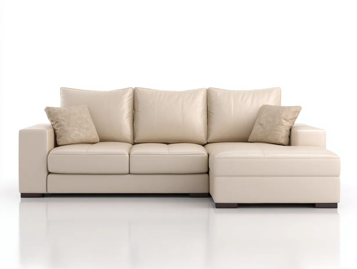 Ecksofa-Leder-Holz-278x172x86 cm-Beige-Moderner Wohnstil-Haloaroom