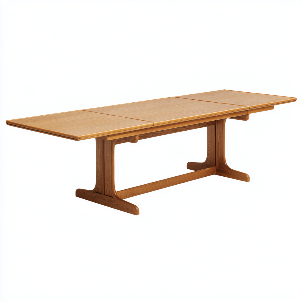 Table de jardin extensible en bois naturel 220x100x75 cm - Plateau allonge intégré - Style contemporain-Lavovahome
