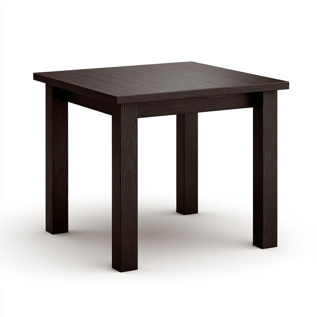 Table de jardin en bois structure pleine 90x90x75 cm - marron foncé - design sobre-Lavovahome