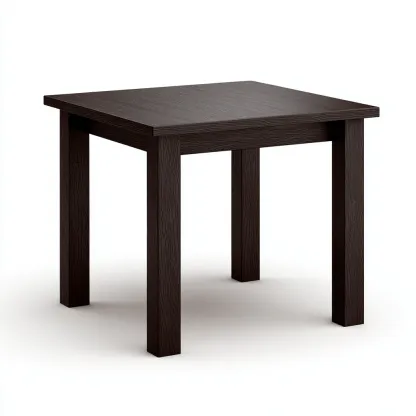 Table de jardin en bois structure pleine 90x90x75 cm - marron foncé - design sobre-Lavovahome