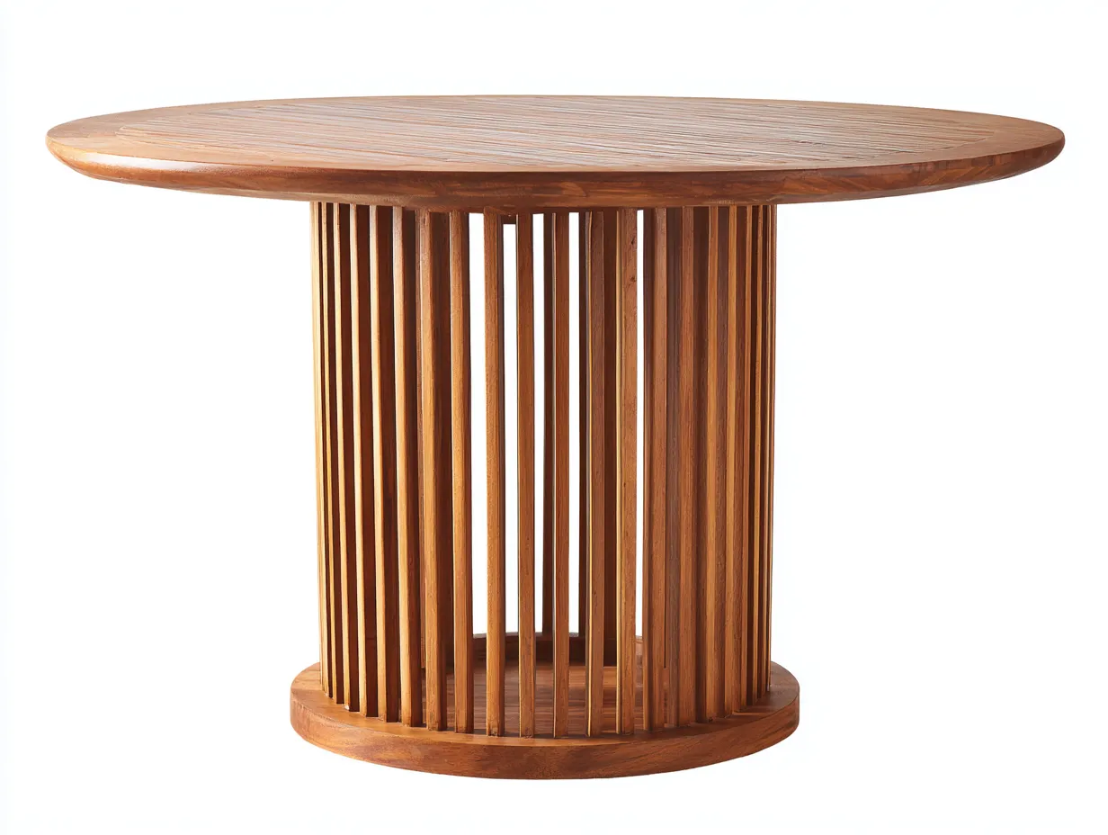 Gartentisch-Holz-126 x 126 x 75 cm-Natur-Modern-Jasolsodecor