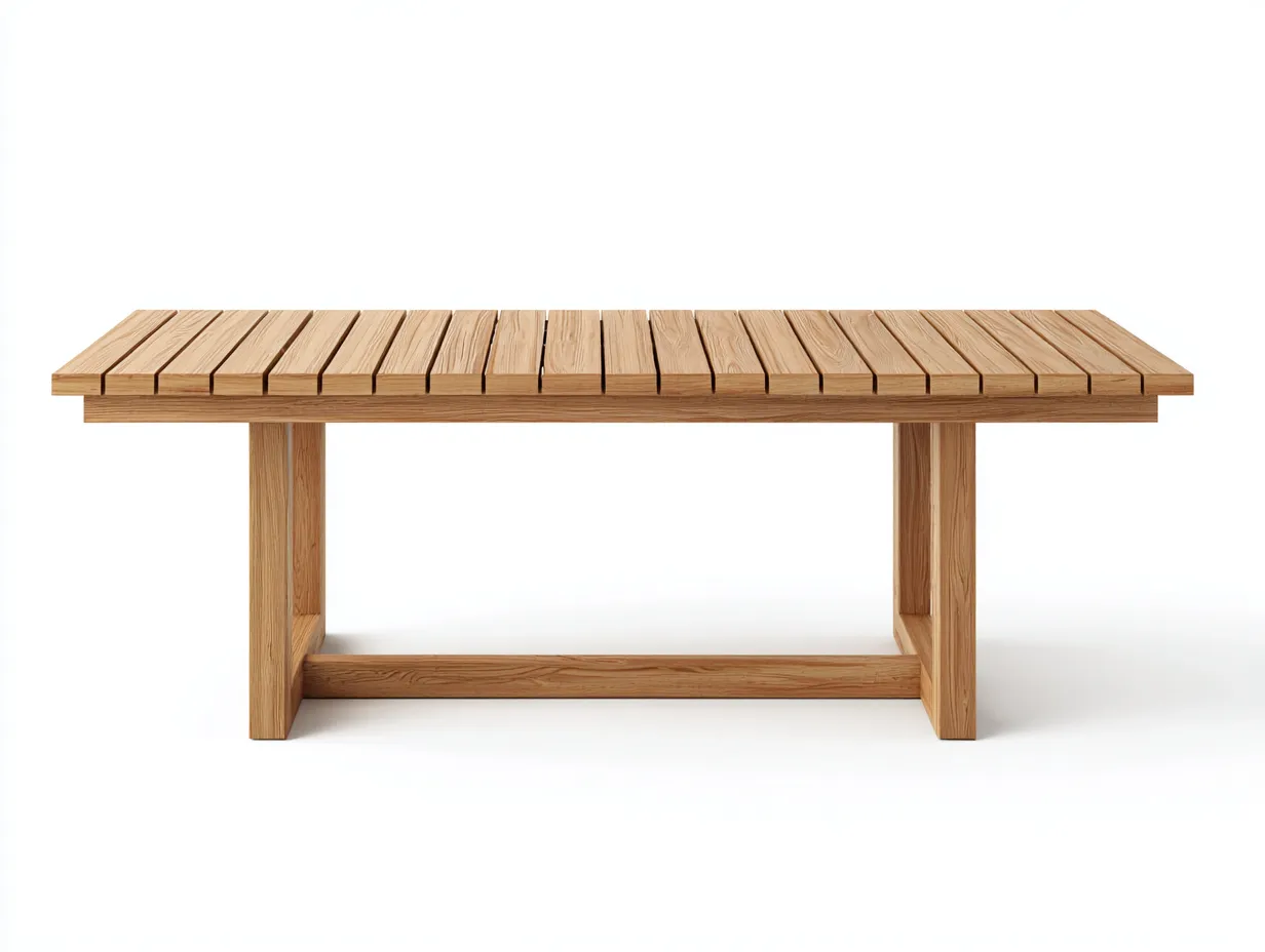 Gartentisch-Holz-180 x 90 x 75 cm-Natur-Modern-Jasolsodecor