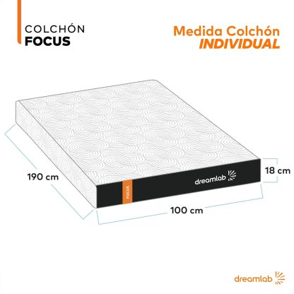 Colchón Dreamlab Polar Hybrid Queen 150x190 cm | Forro polar de tacto frío | Espuma viscoelástica con gel y muelles | Materiales certificados ---------- Parche en el ojo